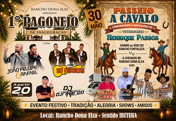 Evento inauguração Rancho Dona Elza