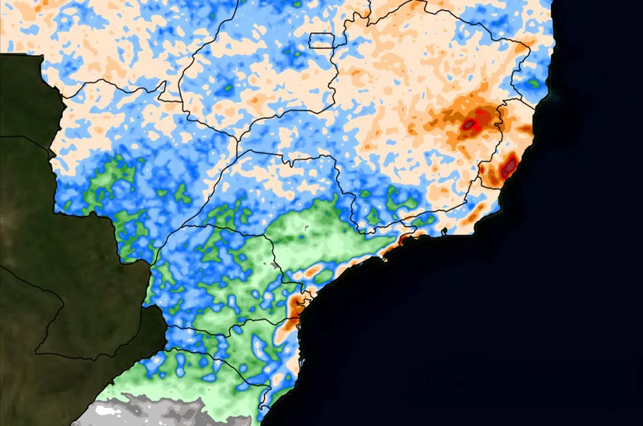 Pode chover forte no Espírito Santo a partir desta quinta-feira 21/11 aponta das previsões