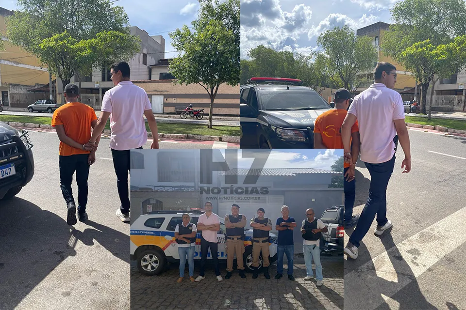 Polícia Civil do ES cumpre mandado de prisão e prende suspeito enquanto trabalhava em supermercado na cidade Aimorés-MG