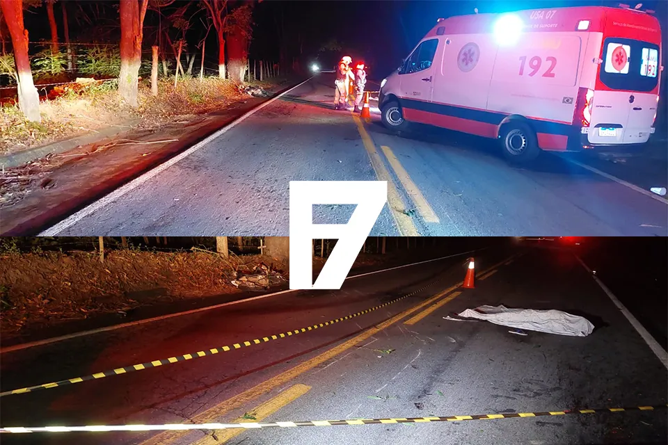 ITUETA - Motociclista morre após atingir galhos de árvore na BR 259, cair e ser atropelado em seguida