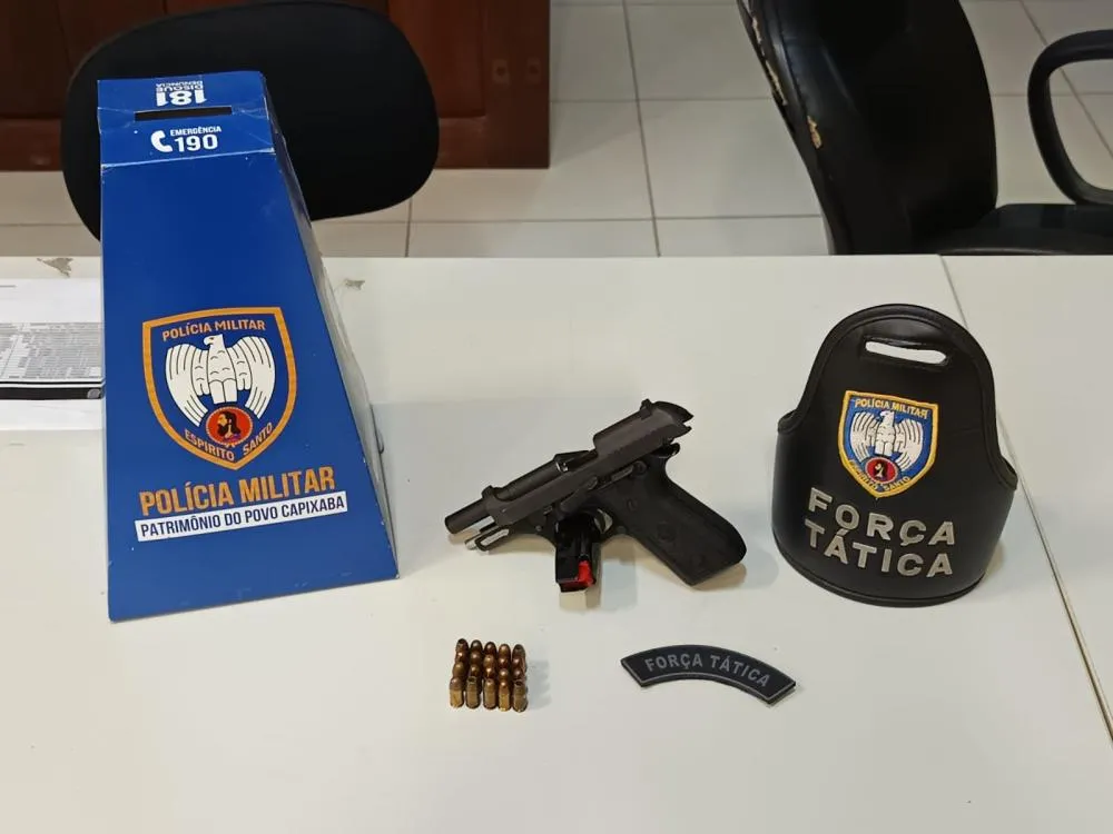 Homem é preso em Afonso Cláudio após efetuar disparos com arma de fogo em via pública 